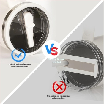 Cserefedél 40 oz (kb. 1134,0 g) krémszínű fedél 2.0 szivárgásmentes szivárgásmentes pohár Fedél pohár