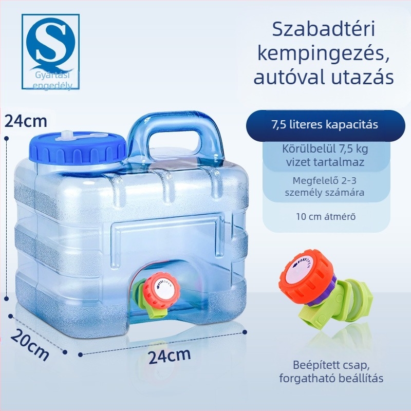 Meichu (maxcook) Pure Bucket Square Bucket Ivóvödör Csapteleppel Önvezető Túratáska Kültéri