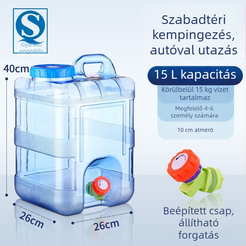 Meichu (maxcook) Pure Bucket Square Bucket Ivóvödör Csapteleppel Önvezető Túratáska Kültéri