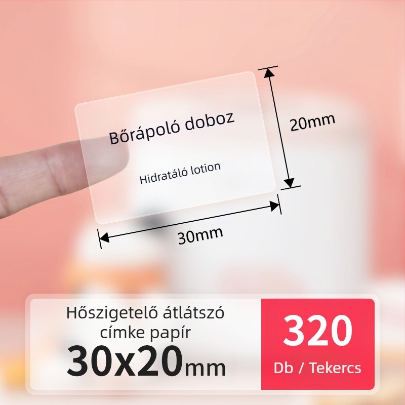 Detongningyou átlátszó címke kozmetikai tanúsítvány névmatrica nappali konyha öntapadós átlátszó címke