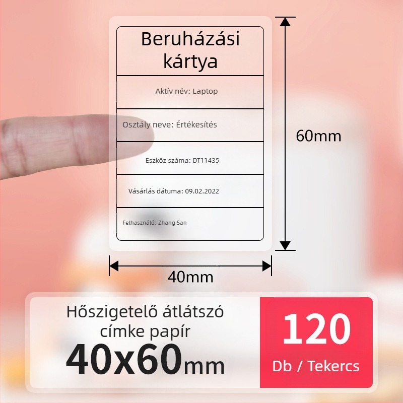 Detongningyou átlátszó címke kozmetikai tanúsítvány névmatrica nappali konyha öntapadós átlátszó címke