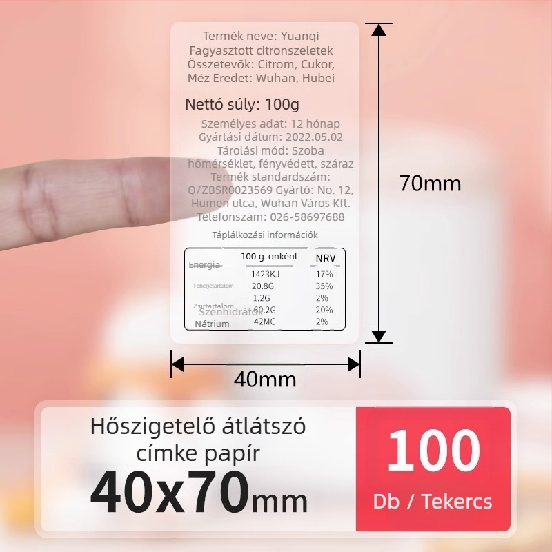 Detongningyou átlátszó címke kozmetikai tanúsítvány névmatrica nappali konyha öntapadós átlátszó címke