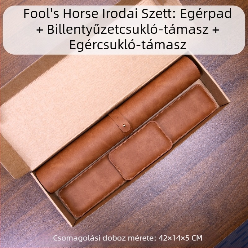 Őrült lómintás egérpad, egér csuklótámasz, billentyűzet kéztámasz, háromrészes készlet, bőr csuklótámasz, memóriahabos kéztámasz, csuklótámasz