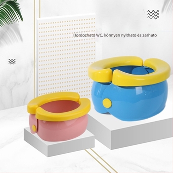 Gyermek kültéri összecsukható kis WC-szék baba hordozható gyermek piszoár férfi és női baba utazó autó WC