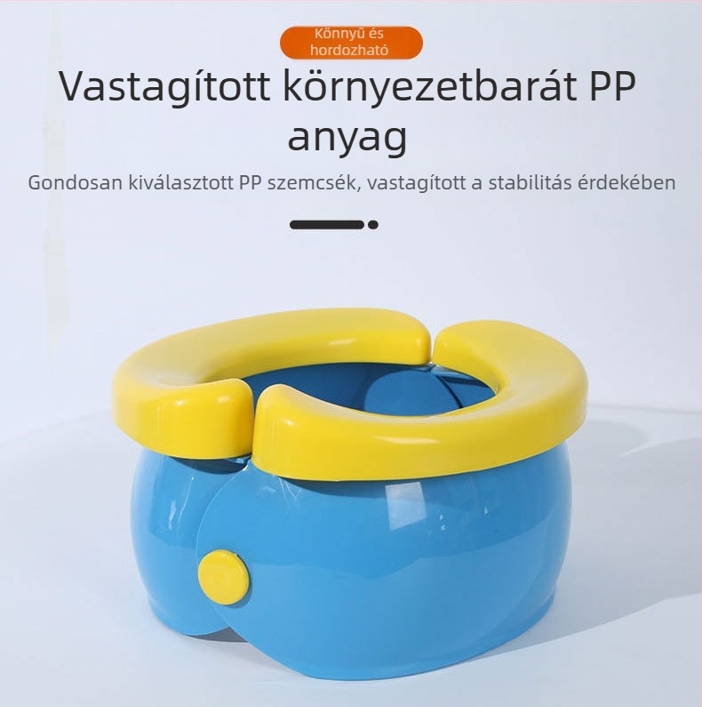 Gyermek kültéri összecsukható kis WC-szék baba hordozható gyermek piszoár férfi és női baba utazó autó WC