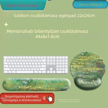 Monet olajfestmény egérpad Alvó lótusz csuklópad kéztámasz billentyűzetpad egérpad férfi és női csuklópad iroda
