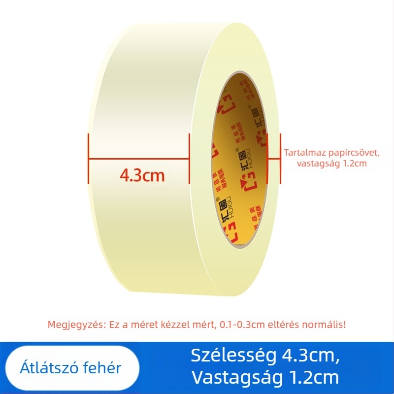 [Új termék] Átlátszó ragasztószalag Expressz csomagoló tömítőszalag Tömítőszalag Nagy tekercs széles ragasztószalag