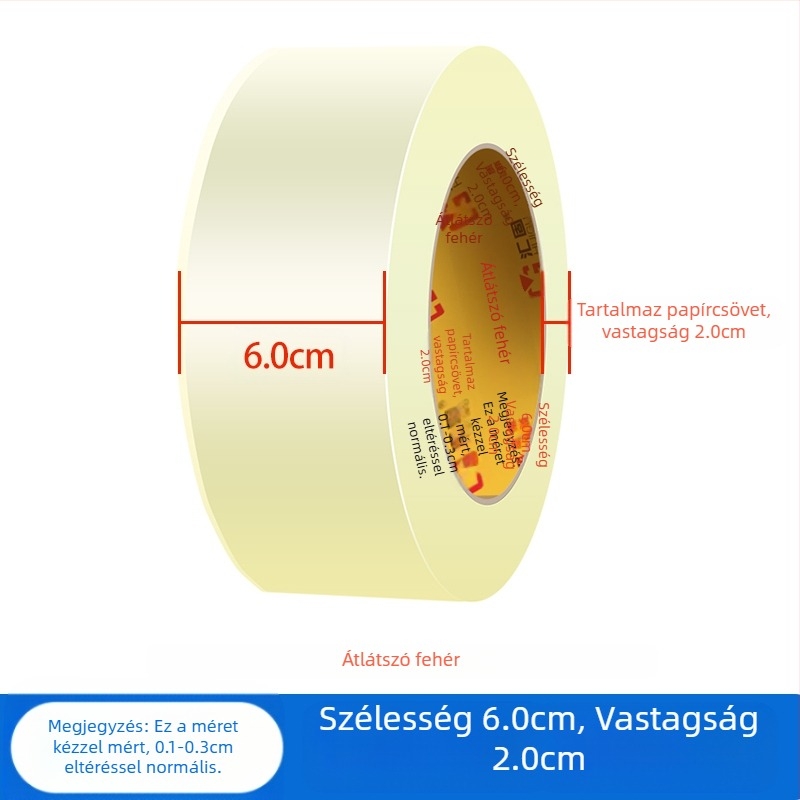 [Új termék] Átlátszó ragasztószalag Expressz csomagoló tömítőszalag Tömítőszalag Nagy tekercs széles ragasztószalag