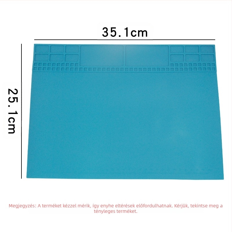 Számítógép-mobiltelefon-javító munkapad mágneses hőszigetelő betéttel, szilikon, magas hőmérsékletnek ellenálló asztallappal, hőlégfúvós hegesztőasztal-betéttel