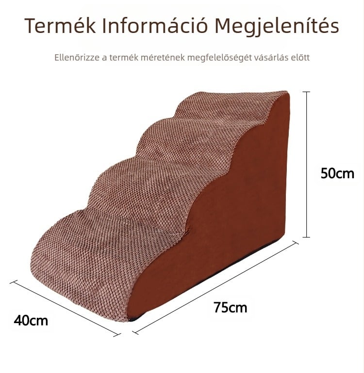 Kisállat lépcsők Kisállat mászó létra szivacs lépcsők kis kutya plüss kanapéágy lejtős kisállat kutya lépcső
