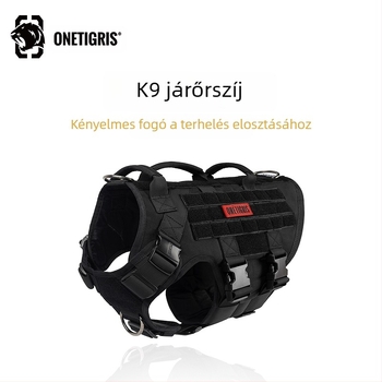 One Tiger [Robbantás] Kutya Mellkaspánt K9 Taktikai Vontatókötél Mellény Típus Közepes Méretű Nagy Kutya Mellkas Hátsó Sétakutya