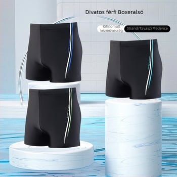 Zavarba ejtő férfi úszófelszerelés lapos szögű, nagy méretű ifjúsági divatos úszónadrágok, úszónadrágok 2025-ben, gyorsan száradó, professzionális, új stílus