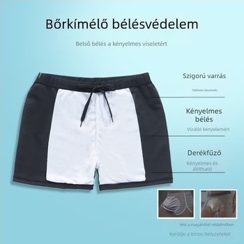 Zavarba ejtő férfi úszófelszerelés lapos szögű, nagy méretű ifjúsági divatos úszónadrágok, úszónadrágok 2025-ben, gyorsan száradó, professzionális, új stílus