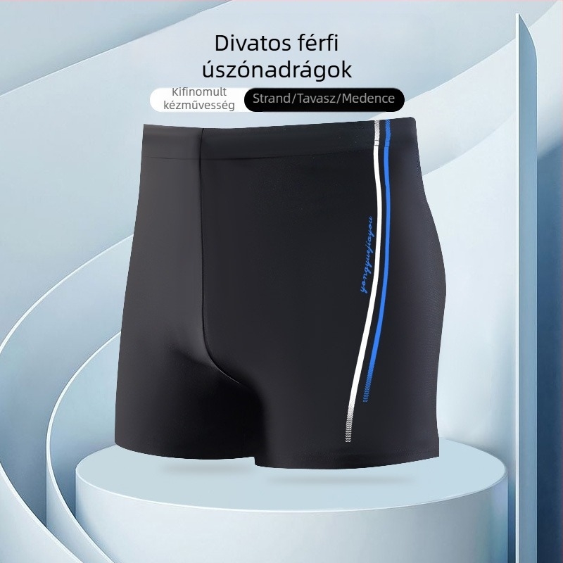 Zavarba ejtő férfi úszófelszerelés lapos szögű, nagy méretű ifjúsági divatos úszónadrágok, úszónadrágok 2025-ben, gyorsan száradó, professzionális, új stílus