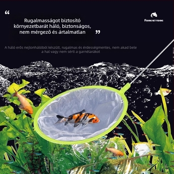 Halháló horgászat akvárium sűrű háló kis halászháló horgászat gyerekek halászháló táska aranyhal díszhalak betakarítás garnélarák halászháló táska