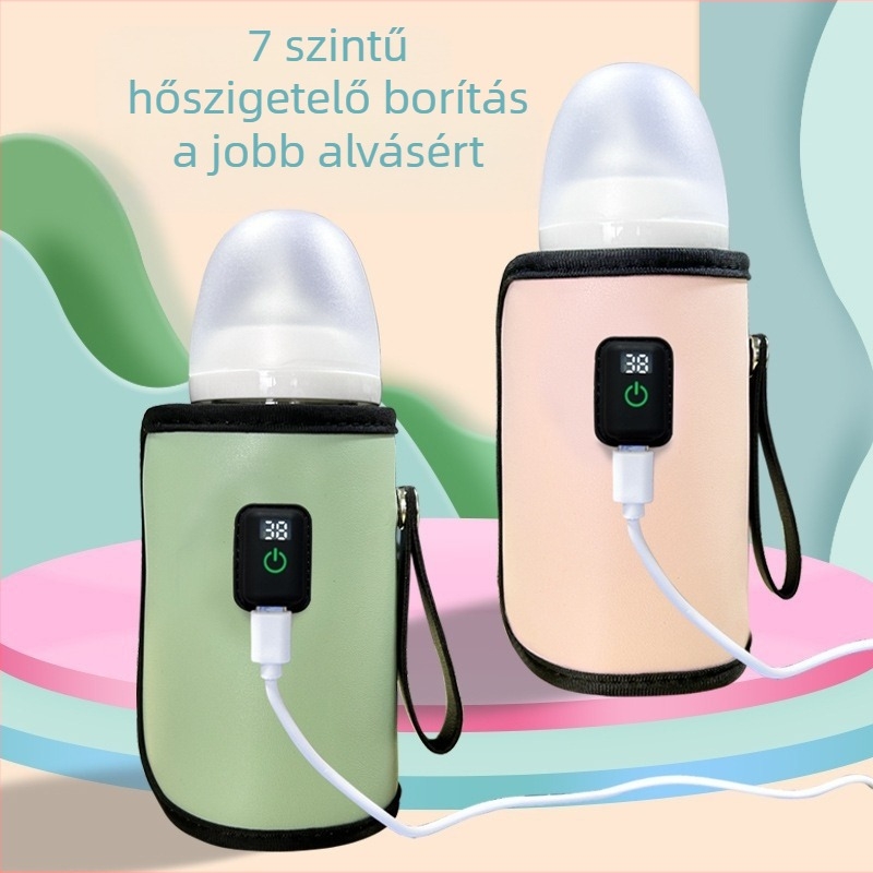 Új háztartási palackszigetelő huzat baba kültéri hordozható tejmelegítő pohárhuzat fűtés állandó hőmérsékletű forró tejtermék határokon átnyúló