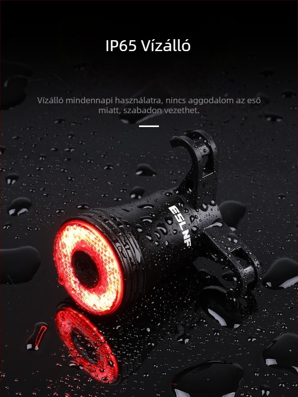 Eslnf kerékpár hátsó lámpa újratölthető, nagy tartósságú éjszakai kerékpáros lámpa, országúti kerékpáros lámpa, hegyi kerékpáros felszerelés