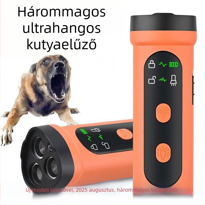 Mini ultrahangos kutyariasztó, nagy teljesítményű, hosszú távú kiképzésre szolgáló ugatásgátló eszköz, kutyariasztó és ijesztő kutya kültéri önvédelmi és ugatásgátló eszköz