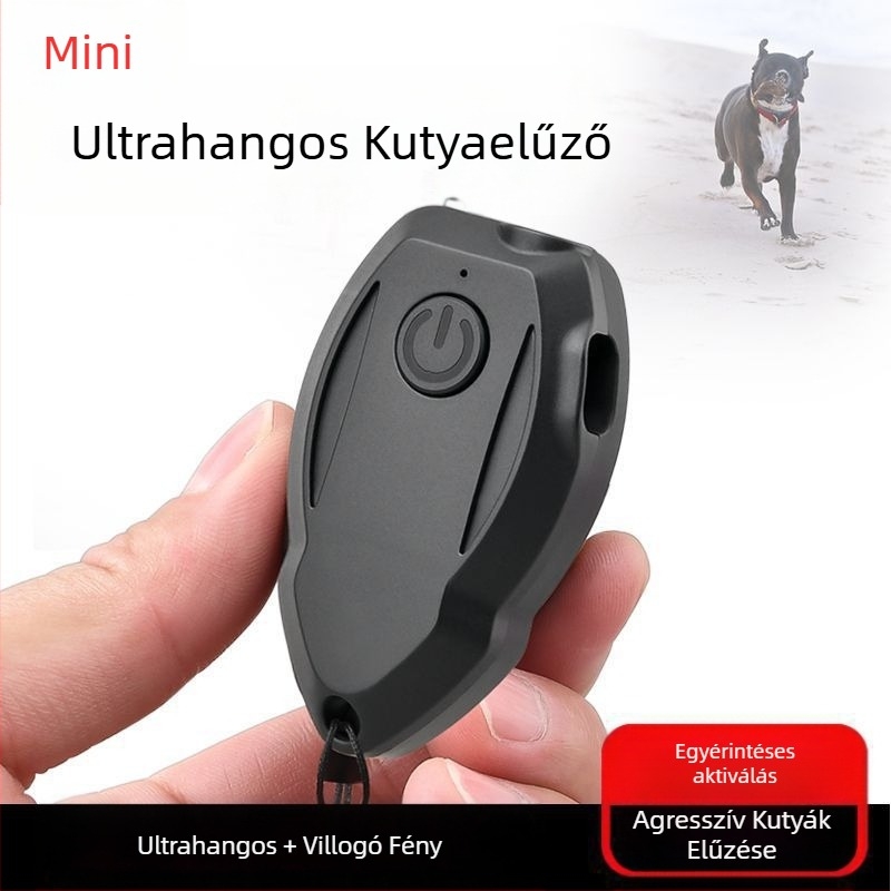 Mini ultrahangos kutyariasztó, nagy teljesítményű, hosszú távú kiképzésre szolgáló ugatásgátló eszköz, kutyariasztó és ijesztő kutya kültéri önvédelmi és ugatásgátló eszköz
