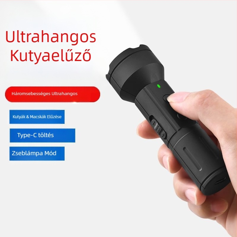 Mini ultrahangos kutyariasztó, nagy teljesítményű, hosszú távú kiképzésre szolgáló ugatásgátló eszköz, kutyariasztó és ijesztő kutya kültéri önvédelmi és ugatásgátló eszköz