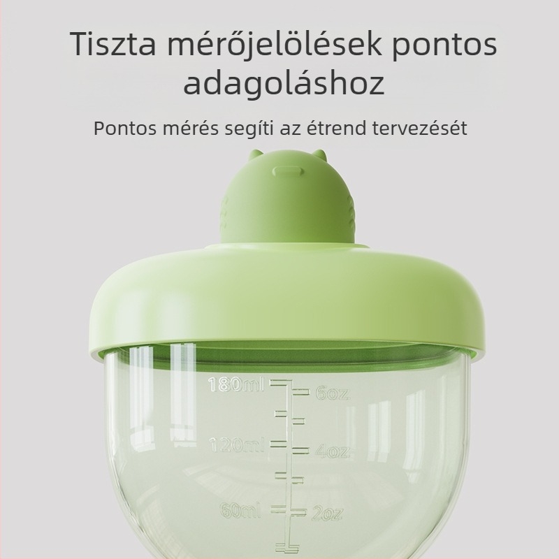 Baba tanulási ivópohár, PP anyagból készült háztartási gyerek szívószálas pohár, leesésgátló tejpohár mérleggel, nagykereskedelem