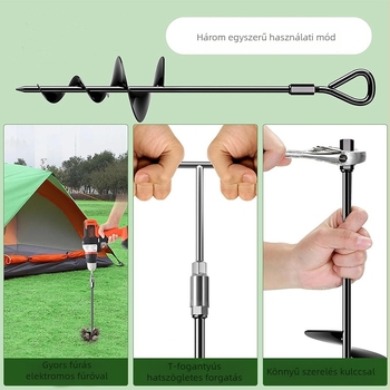 45 cm-es talajhorgonyok, nagy teherbírású spirális talajhorgonyok, kutyaház talajhorgonyai, hintahorgonyok, kisállatoknak szánt fix talajhorgonyok, trambulin talajhorgonyok