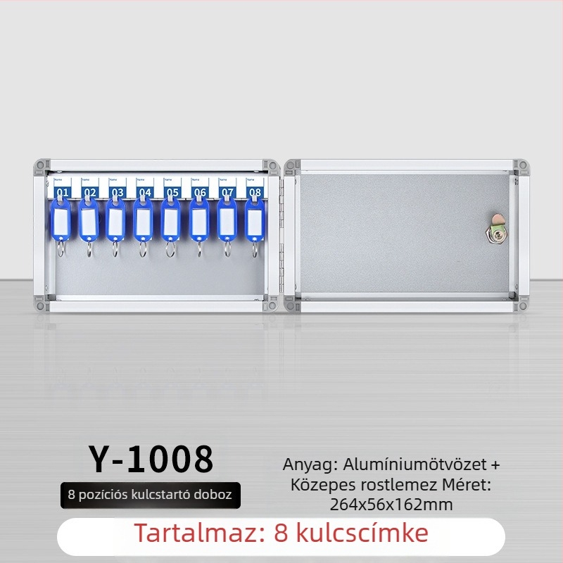 Kulcstartó doboz Falra szerelhető kezelődoboz Ingatlanügynökségi kulcsszekrény Kezelőszekrény Autókulcs-tároló doboz Falra szerelhető
