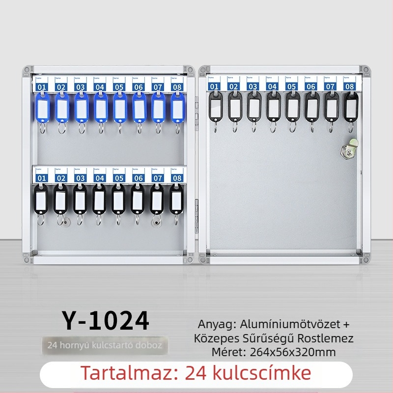 Kulcstartó doboz Falra szerelhető kezelődoboz Ingatlanügynökségi kulcsszekrény Kezelőszekrény Autókulcs-tároló doboz Falra szerelhető