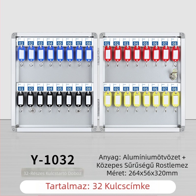 Kulcstartó doboz Falra szerelhető kezelődoboz Ingatlanügynökségi kulcsszekrény Kezelőszekrény Autókulcs-tároló doboz Falra szerelhető