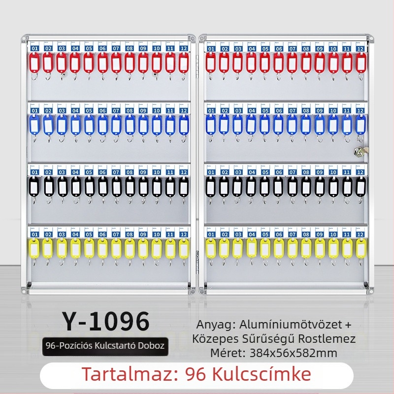Kulcstartó doboz Falra szerelhető kezelődoboz Ingatlanügynökségi kulcsszekrény Kezelőszekrény Autókulcs-tároló doboz Falra szerelhető