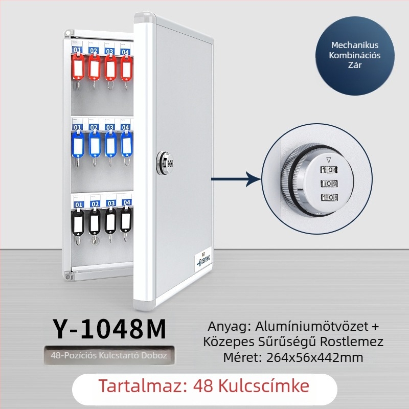 Kulcstartó doboz Falra szerelhető kezelődoboz Ingatlanügynökségi kulcsszekrény Kezelőszekrény Autókulcs-tároló doboz Falra szerelhető