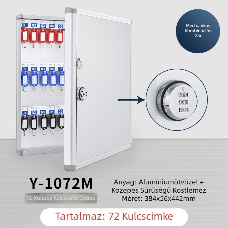 Kulcstartó doboz Falra szerelhető kezelődoboz Ingatlanügynökségi kulcsszekrény Kezelőszekrény Autókulcs-tároló doboz Falra szerelhető