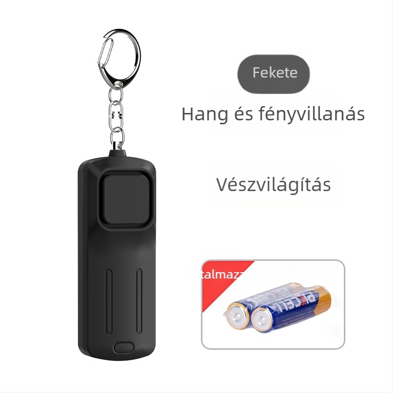Személyes farkasriasztó újratölthető zseblámpa hordozható hordozható intelligens kültéri SOS