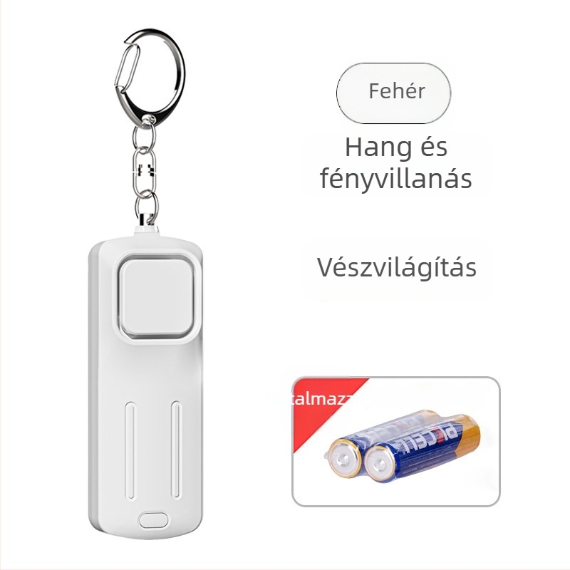 Személyes farkasriasztó újratölthető zseblámpa hordozható hordozható intelligens kültéri SOS