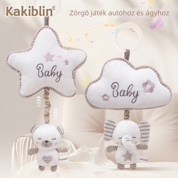 Coco Bei Le új gyapjú kötött játék baba autó függő kényelem baba babaágy zenélő ágy függő csengő