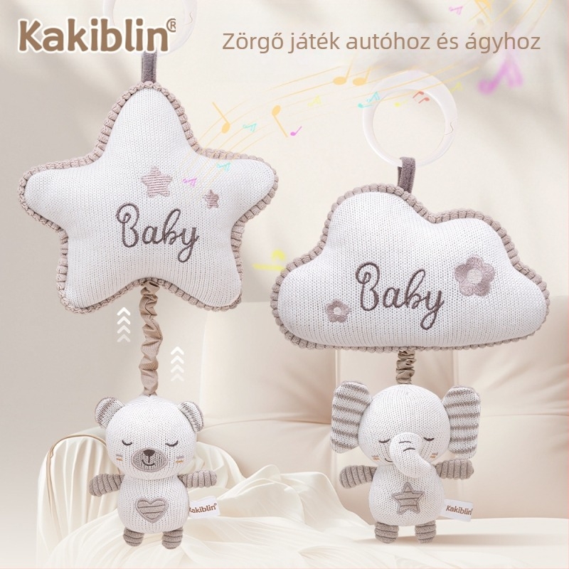 Coco Bei Le új gyapjú kötött játék baba autó függő kényelem baba babaágy zenélő ágy függő csengő