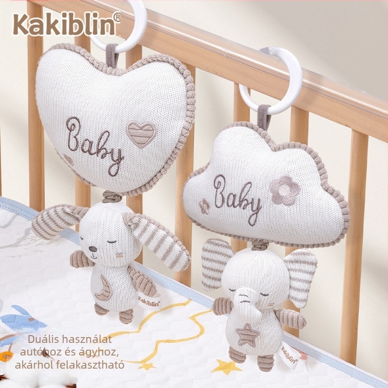 Coco Bei Le új gyapjú kötött játék baba autó függő kényelem baba babaágy zenélő ágy függő csengő