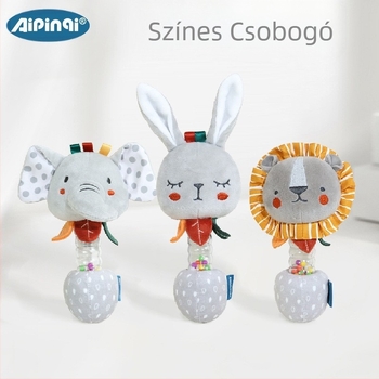 Aipinqi új, kézzel készített csörgő baba nyugtató plüss baba színes gyöngyös ágy harang babajátékok 0-1 éves korig nagykereskedelem