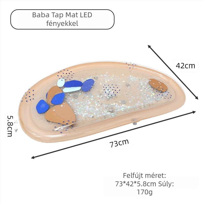 Baba vízszőnyeg Pat szőnyeg Felfújható világító szőnyeg Jégszőnyeg Baba felfújható vízzel tölthető jégszőnyeg Gyerek pat szőnyeg