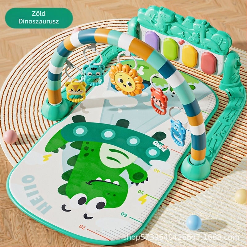 Határokon átnyúló, népszerű bébi fitnesz állvány zenepedál játékszőnyeg 36 hónapos újszülött zongorajáték