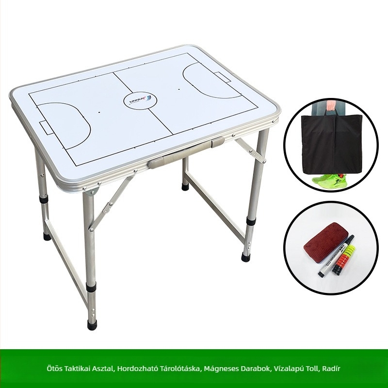 JIANNA futball taktikai tábla többcélú asztal mágneses taktikai tábla alumínium ötvözet összecsukható hordozható hívásgyakorló demonstrációs asztal