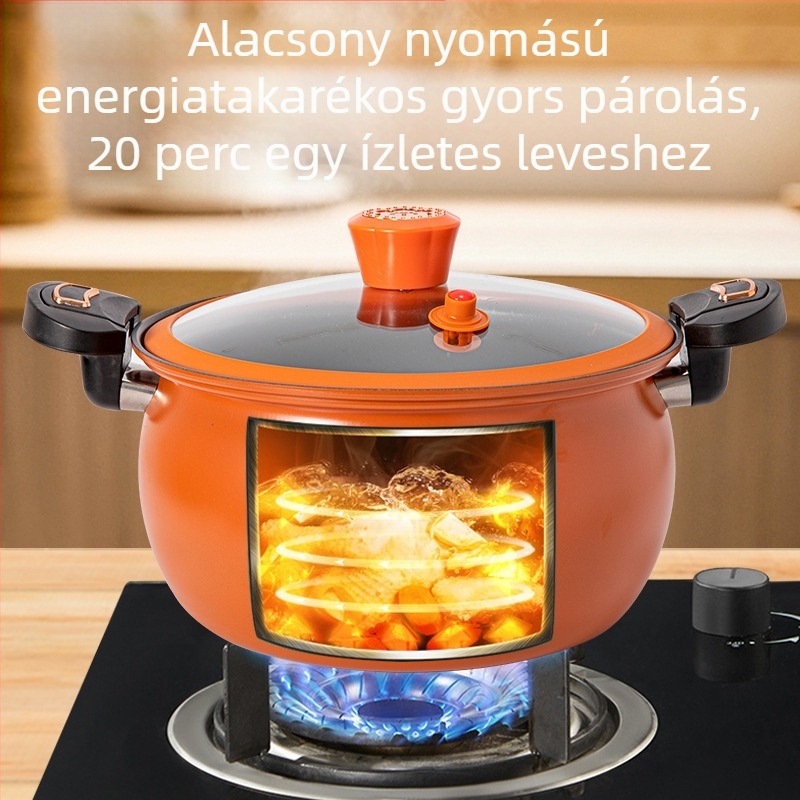 Chubby Dundun mikronyomású edény háztartási tapadásmentes leveses edény Chubby Dudu multifunkcionális kis indukciós tűzhely gáz univerzális pörköltfazék