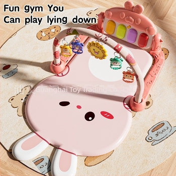 Amazon új baba lábzongora fitnesz állvány EN71 újszülött multifunkcionális zongora mászószőnyeg játékkal