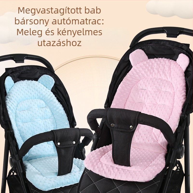 Babakocsi vattakorong vastag vattakorong párna étkezőszék őszi és téli párna esernyőpárna minden évszakhoz univerzális vattakorong