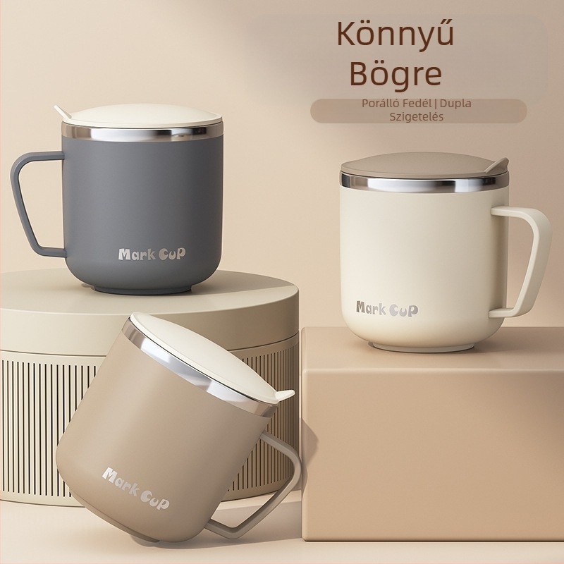 Speciális pohár zabpehely áztatásához, tejes reggelizőpohár, bögre, 304 rozsdamentes acél kávéspohár, új pohár nőknek, férfiaknak