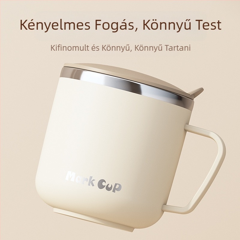 Speciális pohár zabpehely áztatásához, tejes reggelizőpohár, bögre, 304 rozsdamentes acél kávéspohár, új pohár nőknek, férfiaknak