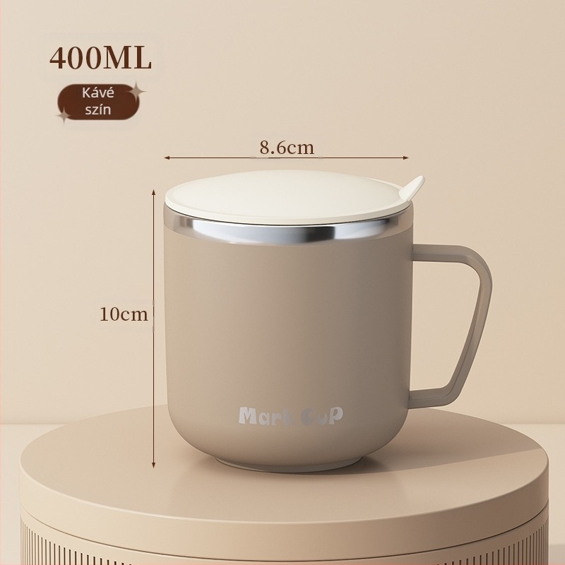 Speciális pohár zabpehely áztatásához, tejes reggelizőpohár, bögre, 304 rozsdamentes acél kávéspohár, új pohár nőknek, férfiaknak