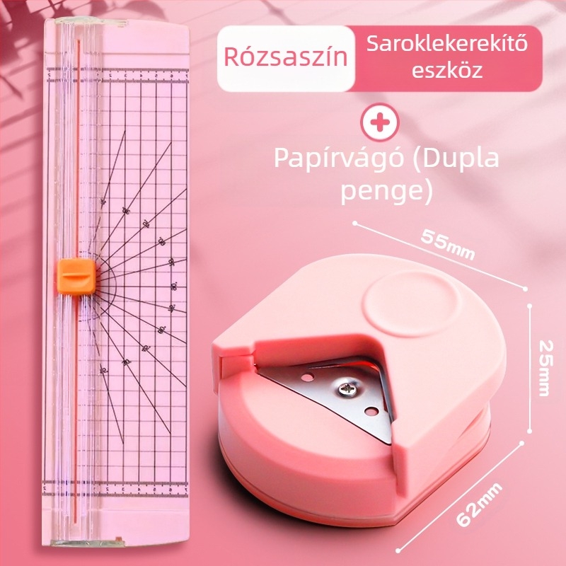 Lekerekített sarokvágó R4 lekerekített sarokvágó kis lekerekített vágó posztgraduális felvételi vizsgára letört, kivehető lapú íves fotó diy üdvözlőlap