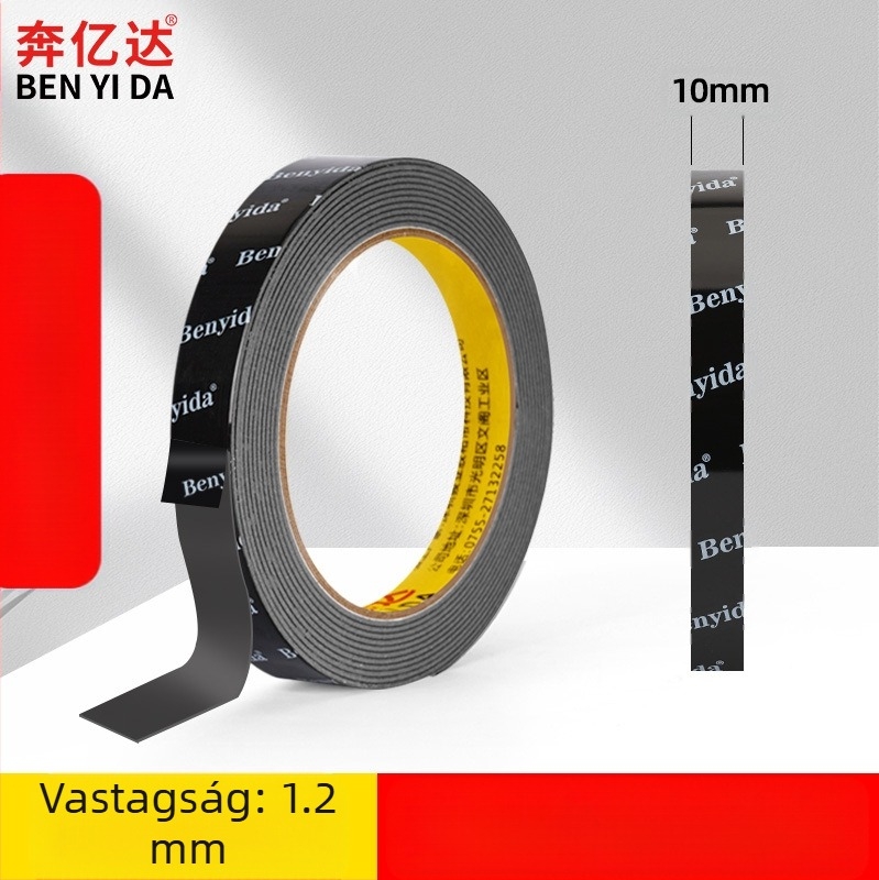 Szuper erős kétoldalas ragasztó, nagy viszkozitású falra szerelhető, erős ragasztó, nem károsítja a falat, a varratmentes ragasztószalag az autóhab nem hagy nyomot