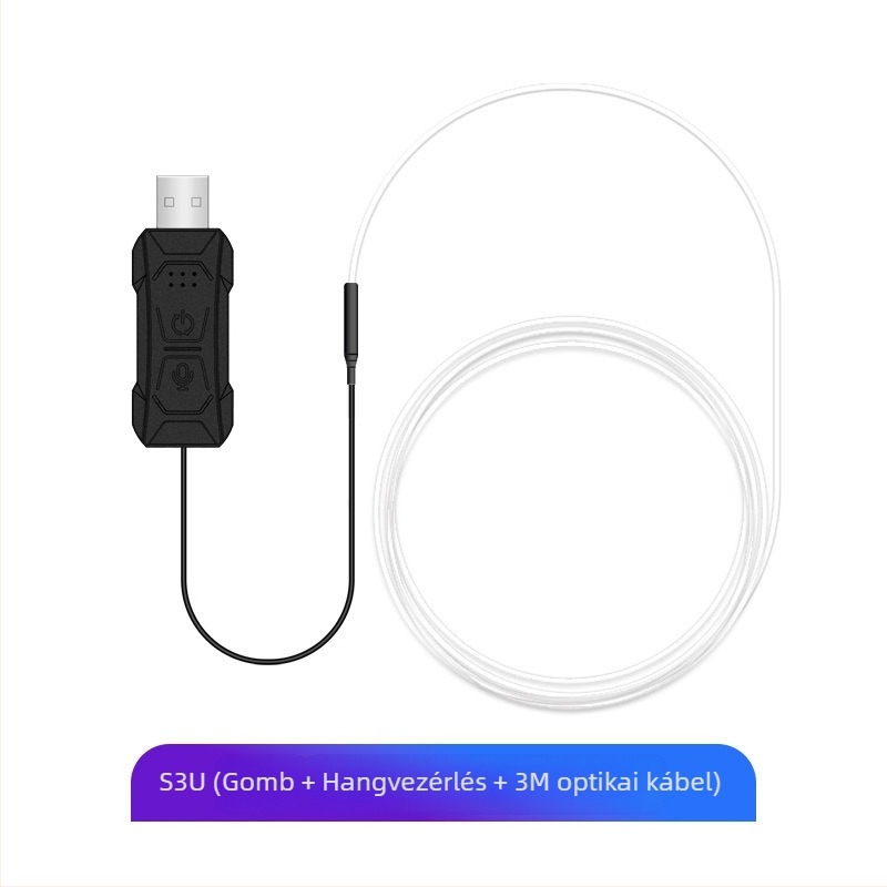 Határokon átnyúló új, 64 színű autó hangulatvilágítás, színes központi vezérlésű APP zenei ritmusvilágítás, szálmentes USB díszvilágítás